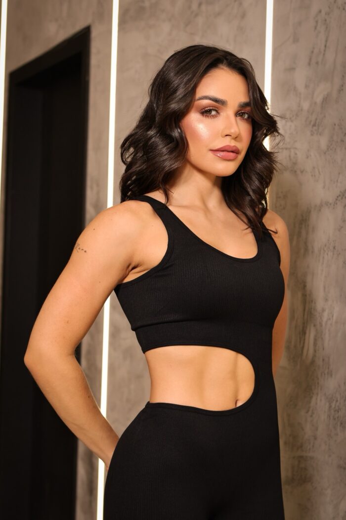 MACACÃO LONGO PREMIUM CANELADO - MARROM